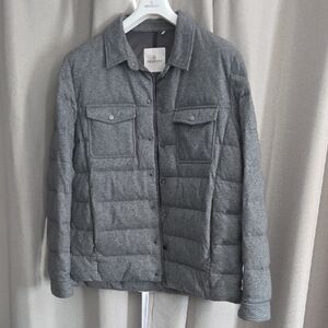 Moncler Charcoal Padded Shirt Jacket